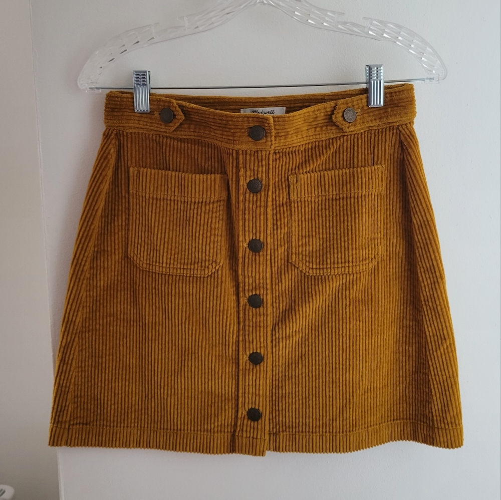 NWT Madewell corduroy skirt